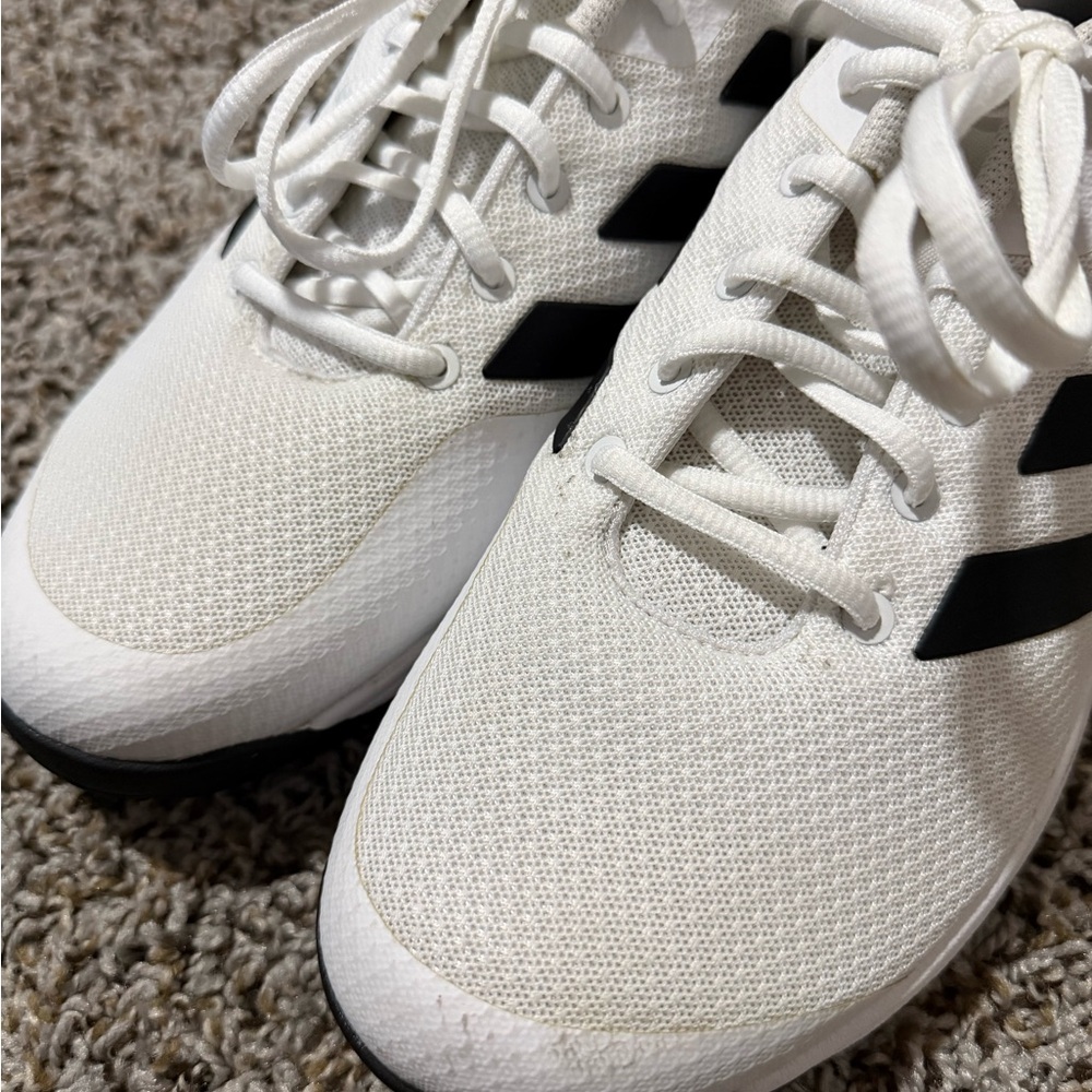 White and Black Adidas Sneakers